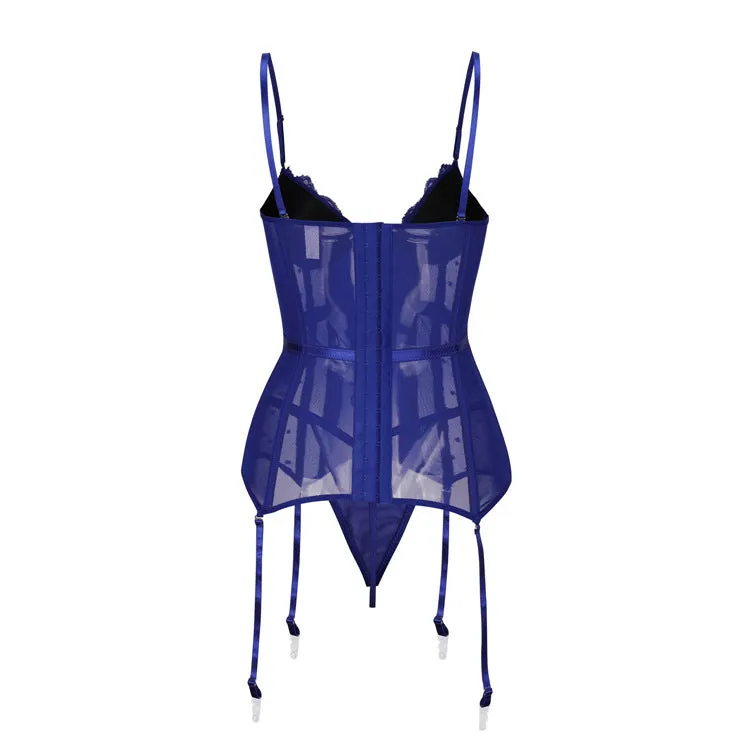 Lace and Mesh Corset and Matching Panty